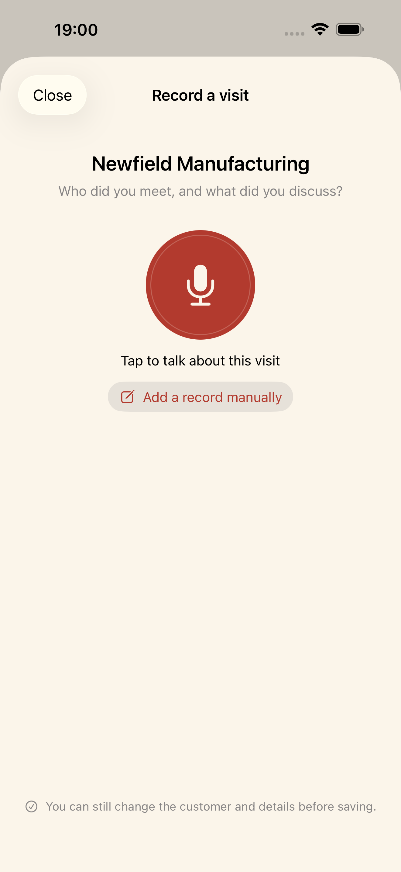 VisitLine 0.2.3 · Actual app screens with fictional example data